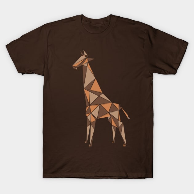 Giraffe, origami style T-Shirt by yanmos